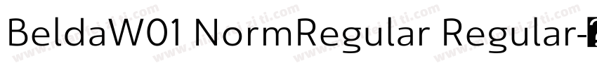BeldaW01 NormRegular Regular字体转换